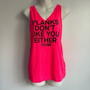 Victoria's Secret Bright Pink Graphic Tank Top